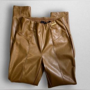 NWT Tan Leather Pants